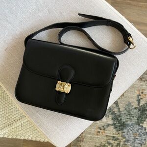RARE Vintage CELINE Triomphe Boxcalf Shoulder Bag / CELINE Triomphe Bag